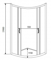 Душевой уголок Timo Altti T-601F
