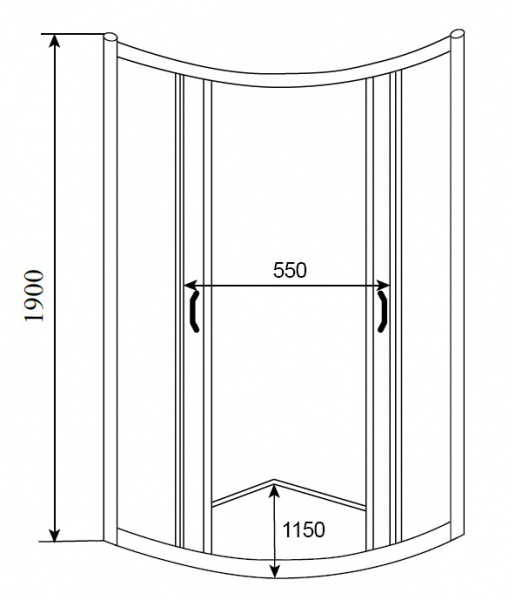 Душевой уголок Timo Altti T-601F