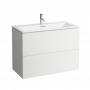 Laufen Kartell Тумба с керамической раковиной 100х50х72.5см, с 2 выдвиж. ящиками с 1 отв. под смеситель, цвет: белый матовый