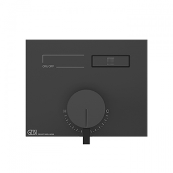 Gessi Hi-Fi Смеситель для душа, с включением 1 источника, внешняя часть, цвет: Black Metal Brushed PVD