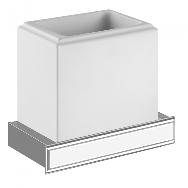 Gessi Eleganza Стакан подвесной, цвет: Finox/белый