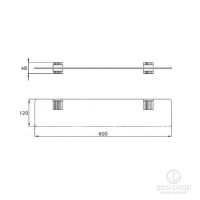 Stella Eccelsa Настольный держатель мыльницы (без мыльницы) 1024 цвет: хром