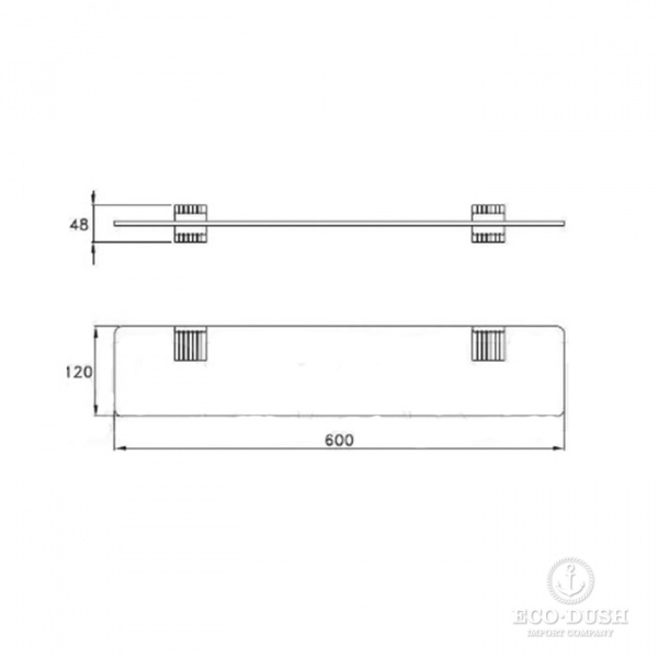 Stella Eccelsa Настольный держатель мыльницы (без мыльницы) 1024 цвет: хром