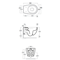 SIMAS Vignoni Унитаз подвесной безободковый 56x36.5см, цвет: белый матовый