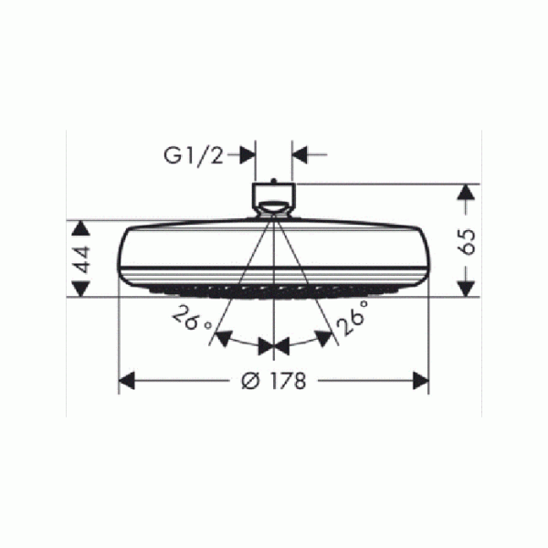 Hansgrohe Crometta 160 верхний душ, цвет: хром