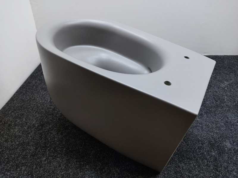 Kerasan Nolita Унитаз безободковый подвесной 55х35 см, с креплениями WB9N, цвет: FERRO MATT