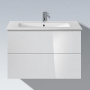 DURAVIT L-Cube  Комплект мебели 80см Тумба подвесная с  раковиной, для раковины 233683, 82х48.1см, цвет: белый