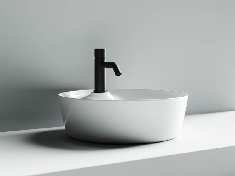 Умывальник чаша накладная круглая  Element 435*435*135мм Ceramica Nova белый CN6014