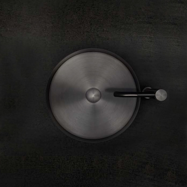 Gessi 316 Раковина 40 см, без отв., для установки на столешницу, без перелива, нержавеющая сталь, цвет: Black metal brushed PVD