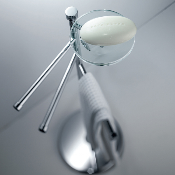 Bertocci Cinquecento Напольная стойка с ершиком и бумагодержателем, п/держателем и мыльницей, цвет: хром