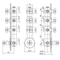 Fantini I Balocchi Смеситель для душа, встраиваемый, термостатический, 3/4&quot, цвет: белый матовый