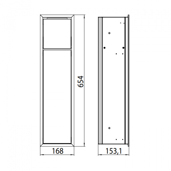 EMCO Asis 150 Модуль для унитаза, встраиваемый, с ершиком и держателем, цвет: хром/черный