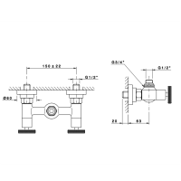 Nicolazzi Arena Смеситель для душа без гибкого шланга и лейки, цвет: хром