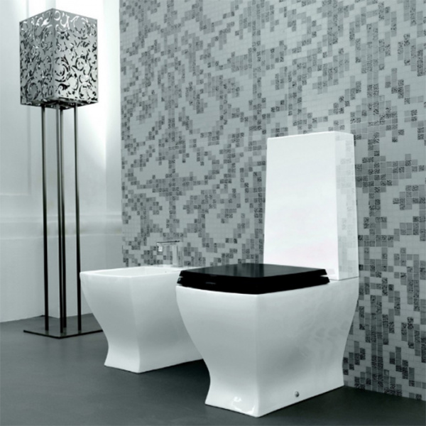 Artceram JAZZ унитаз моноблок 69х36см слив универсальный, с креплением, цвет: белый, сиденье на выбор