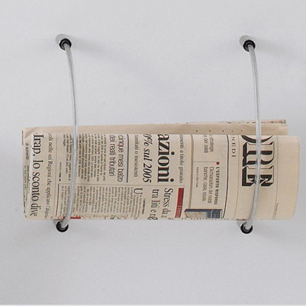 Agape Bucatini Держатель для журналов, подвесной, цвет: хром