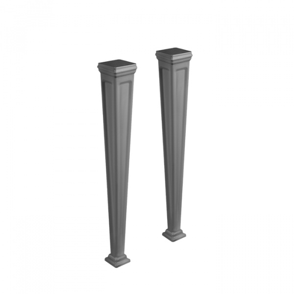 Gessi Eleganza Комплект ножек (2шт.) для установки с раковинами арт. 46814 и 46816, Cristalplant, цвет: белый/RAL