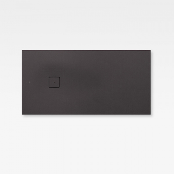 Armani Roca Baia Душевой поддон 160х80х3.1см с боковым сливом, с anti-slip, мат-л: Stonex, цвет: dark metallic