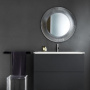 Laufen Kartell Зеркало круглое d=78см, настенное, без подсветки, цвет: серебряный