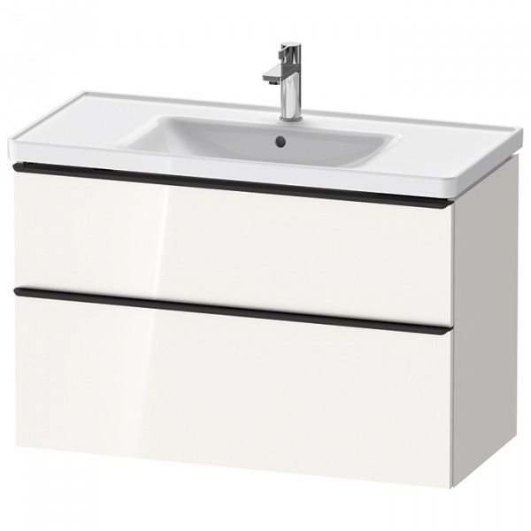 Duravit D-Neo Тумбочка подвесная 62.5x98.4x45.2 см, раковина, 1 ящик, цвет: белый высокоглянцевый