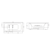 AZZURRA TULIP ONE Ванна отдельностоящая 190х85x59см