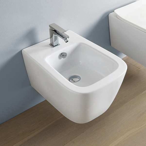 Artceram A16 Биде подвесное 36х52см, с 1 отв под смеситель, с креплениями, цвет: белый