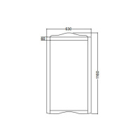 Kerasan Retro Зеркало в деревянной раме 63xh116см, цвет: noce(орех)