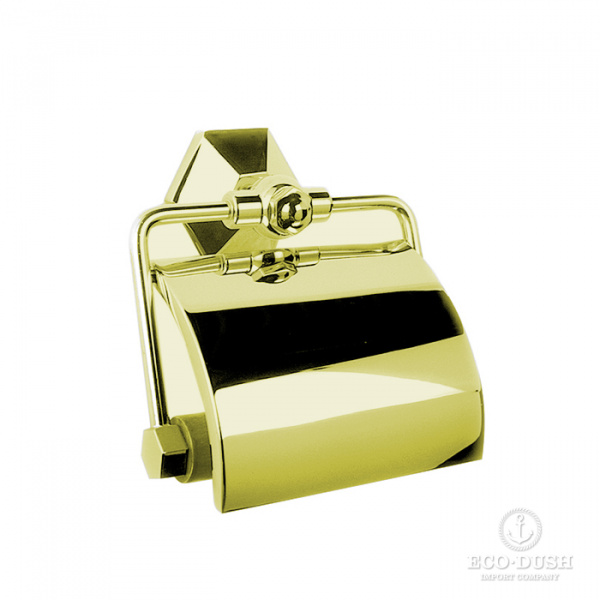 Stella Eccelsa Держатель туалетной бумаги подвесной с деревянным роликом 1032 цвет: золото