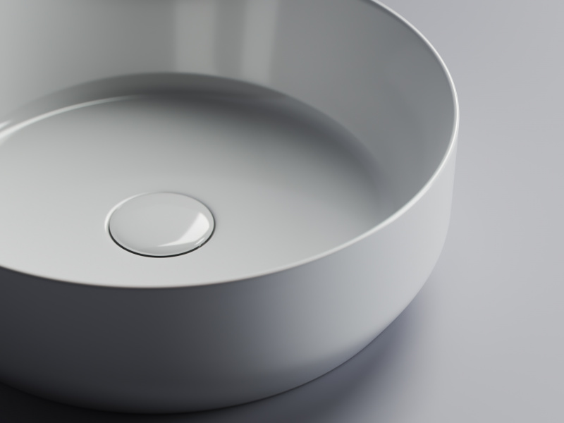 Умывальник чаша накладная круглая Element 390*390*120мм Ceramica Nova белый CN6022