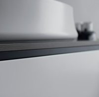 SIMAS Frame Комплект мебели с 2 ящиками и открытым элементом, 181x57xh72см, Цвет: серый ясень/белый