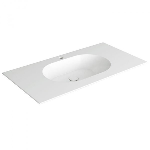 SIMAS WAVE Раковина на столешницу 100x50xh14,5 см, с 1 отв под смеситель,цвет белый