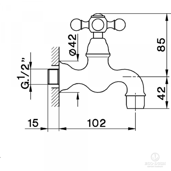 CISAL Arcana Ceramic Кран, цвет: хром