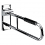 EMCO System2 Поручень складной, с черный вставкой, 600мм, подвесной, цвет: хром