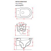Artceram HERMITAGE Унитаз подвесной 36х55 см, цвет: белый, сиденье на выбор