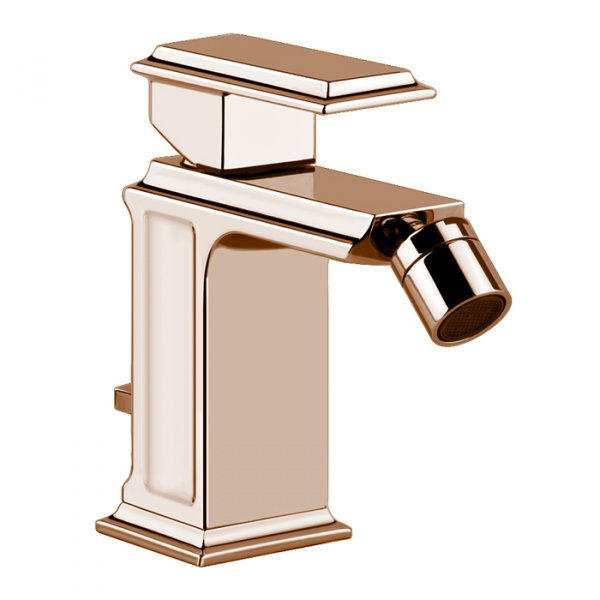 GESSI ELEGANZA Смеситель для биде на 1 отверстие, с донным клапаном, цвет: Copper Brushed PVD
