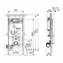 TECElux 400 Модуль для установки унитаза, высота h1120мм, с системой очистки воздуха, без крепления к стене