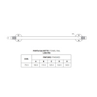 Bertocci Officina 01 Полотенцедержатель 50 см, цвет: хром