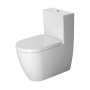 Duravit Me by Starck Унитаз  моноблок   37х65 см, слив универсальный,  с креплениями, цвет белый/хром, СИДЕНЬЕ НА ВЫБОР