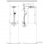 Hansgrohe Raindance Select S 300 Душевая стойка с термостатическим смесителем, цвет: хром глянцевый