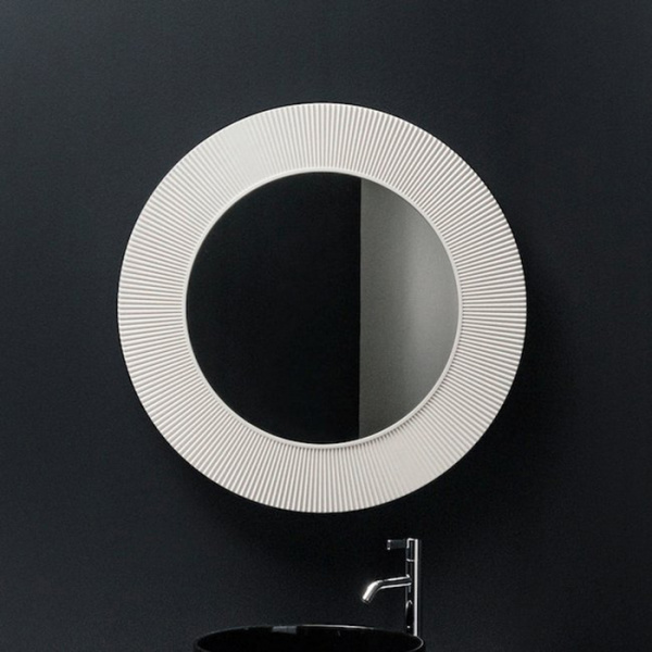 Laufen Kartell Зеркало круглое d=78см, настенное, без подсветки, цвет: белый