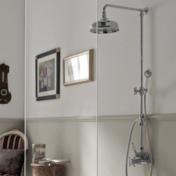 Sbordoni Londra Термостатический смеситель для душа на 3 отверстия, верхний душ 30см, цвет: хром