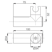 Carlo Frattini Wellness Держатель для душа, цвет: хром