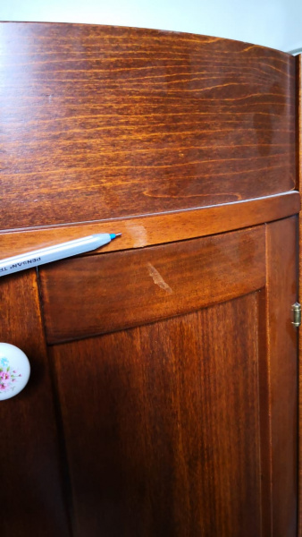 Kerasan Retro База под раковину с закругленным фасадом, 69 см, цвет: noce (!уценен!)