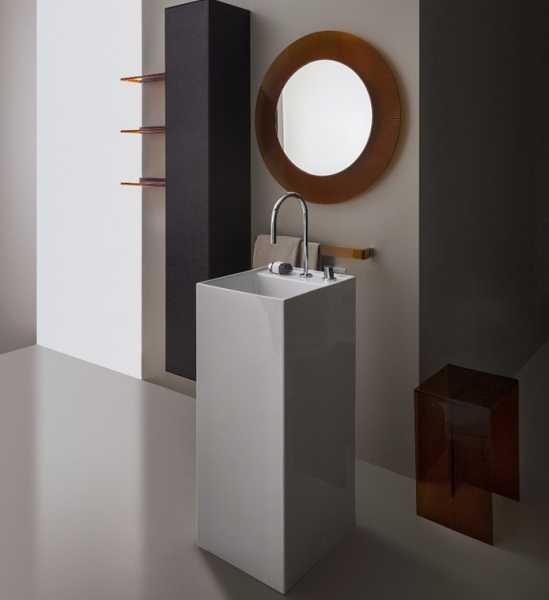 Laufen Kartell Раковина 37.5х43.5х90 см, 3 отв., без перелива, цвет: белый