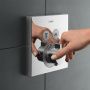 Hansgrohe ShowerSelect Смеситель для душа, термостатический, 2 источника, внешняя часть, цвет: хром