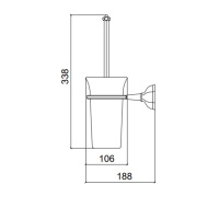 Sbordoni Deco Ершик подвесной, цвет: никель