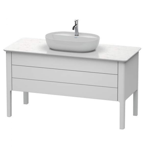 Duravit Luv База напольная, с 2 выдв. ящиками, каменной столешницей и раковиной, 743x1388x570, цвет: белый матовый