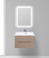 База под раковину подвесная с двумя выкатными ящиками MARINO-700-2C-SO-BL-P