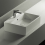 Умывальник чаша накладная прямоугольная Element 590*450*160мм Ceramica Nova белый 