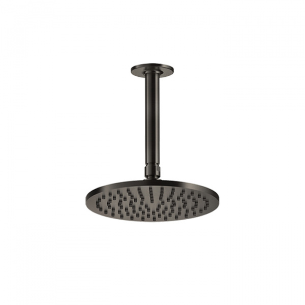 Gessi Inciso Shower Потолочная душевая головка шарнирная с защитойот известкового налёта на 1/2",Ø200 мм, цвет: black XL