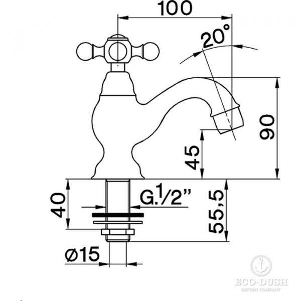 CISAL Arcana Ceramic Кран, цвет: золото